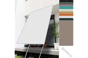 FENYIGE Toldo Impermeable Exterior 1 x 1 m Impermeable Toldo Exterior Materiale Resistente e Traspirante per Protezione Solare para Plantas Flores Exteriores Balcón Pérgola Trasero, White