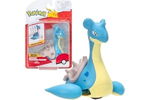 Pokémon PKW3416 - Battle Feature Figure - Lapras, oficjalna ruchoma figurka, 11,5 cm