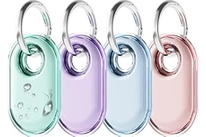 4 stycken för Samsung Smart Tag 2-fodral med nyckelring, vattentätt TPU-fodral för Galaxy SmartTag2, [fallskydd] [reptålig]