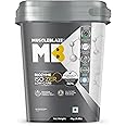 MuscleBlaze Biozyme Iso-Zero, Low Carb Whey Protein Isolate Powder, 27g Isolate Whey Per Scoop (Ice Cream Chocolate, 4kg / 8.8lbs) | USA Patent-Published Enhanced Absorption Formula (EAF)