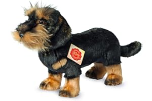 HERMANN TEDDY Teddy Hermann 91923 jamnik z szorstkowłosym włosiem, 28 cm, miękka zabawka, pluszowa zabawka