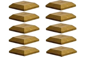 POSTSAVER Timber Fence Post Cap | Fits 3x3" (75x75mm) Posts | Green | Square Posts | Pack of 10