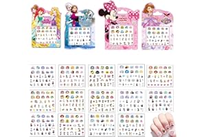 IFHDO Frrozen Nagelaufkleber, 20PCS Miinnie Nail Art Abziehbilder, Cartoon Prinzessin Nail Art Abziehbilder DIY Nail Art Dekoration Nägel Sticker Dekoration Set für Kinder Kleines Geschenk Nagelsticker