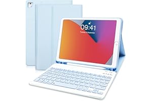 tititinita for iPad 6th Generation Case with Keyboard, Keyboard Case for iPad 6th Gen 2018, iPad 5th Gen 2017, iPad Pro 9.7, iPad Air 2, iPad Air 1 - Protective Cover with Detachable Keyboard, Blue