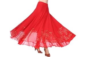 CISMARK Eleganter Ballsaal Tanz Latin Dance Party Lange Swing Race Rock für Frauen