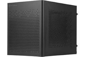 SILVERSTONE Technology SUGO 16, nero, telaio a cubo Mini-ITX con struttura in acciaio, SST-SG16B (nero)