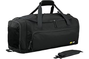 MIER Gym Bag Sports Duffel Bag for Men and Women with Shoes Compartment, Weekend Overnight Bag, Carry on