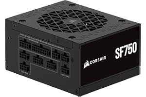 CORSAIR SF750 (2024) Fully Modular Low Noise 80 PLUS Platinum ATX Power Supply – ATX 3.1 Compliant – PCIe 5.1 Ready – SFX-to-ATX Bracket Included – Black