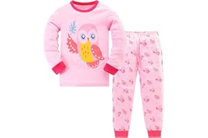 Gumyoss Girls Pyjamas Unicorn Pjs Sleepwear Toddler Long Sleeve Kids Pyjamas Outfit Tops + Pants Sets 2pcs 3-13 years