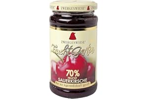 Zwergenwiese Bio Fruchtaufstrich Fruchtgarten Sauerkirsche, 225 g