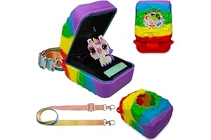 BCWEGION Silikonhülle für Bitzee Magicals Interaktives Spielzeug Digitales Haustier, Schutzhülle für Bitzee Magicals mit Lanyard, Neues Bitsy Elektronisches Virtuelles Haustier(Nur Silikonhülle)