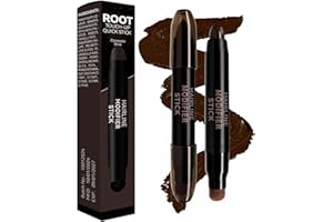 RUBYTINT Double-Ended Root Touch Up Stick – Instant Root & Hairline Coverage – Waterproof & Long-Lasting Natural Finish Easy Application (02#brown)