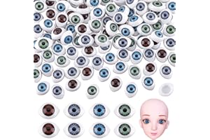 PH PANDAHALL PandaHall Elite 120 Piezas 4 Colores Surtidos Craft plástico Ojos de muñeca Ojos de Peluche Ojos de Juguete para Hacer muñecas DIY, Proyecto de Escuela, 10.5 x 14 x 6 mm