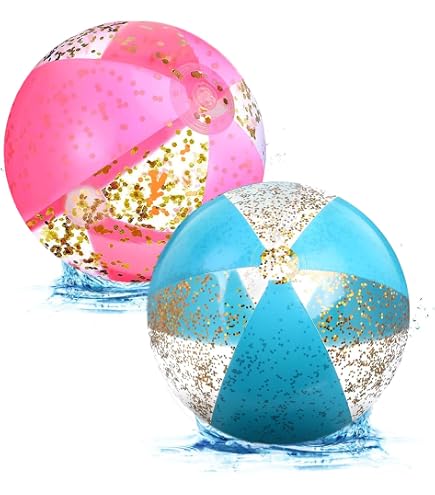 Ballon De Plage Gonflable 60cm - Rayures Orange, Rose, Jaune - Pour Enfants, Piscine Et Jeux D'Extérieur