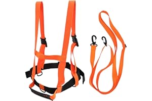 KLEHOPE Mbracature Regolabili per Allenamento Su Sci, Cintura da Allenamento per Sci per Bambini, Accessori Sci, Adatto per Sport All'aria Aperta, Sci E Giochi di Intrattenimento per Bambini