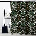 Obal William Morris Shower Curtain, Blackthorn Bath Curtains Water Repellent Polyester Decorative Shower Curtains Art Deco With 12 Curtain Hooks Machine Washable, 71 in * 71 in