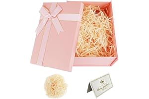 XWCHASA Confezione Regalo, Confezione Regalo, Scatole Regalo Versatili, 22 x 16 x 8,5 CM Confezione Regalo Vuota Confezione Regalo Pieghevole per Matrimonio Compleanno Natale Ringraziamento (Rosa)