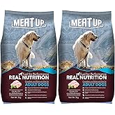 Meat Up Adult Dry Dog Food 3Kg + 3kg (Free) 6Kg | Chicken Flavour | Buy 1 Get 1 | Glucosamine for Healthy Joints and Bones | 