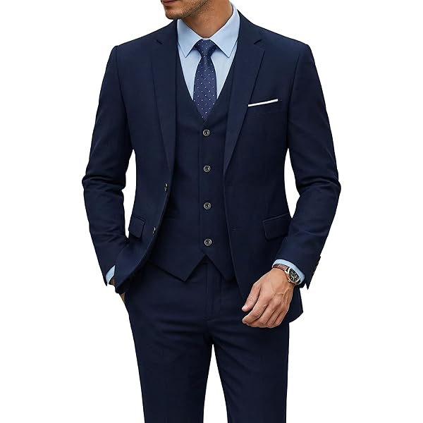 MODFUL Herenpak, 3-delig, slim fit, twee knopen, zakelijke formele