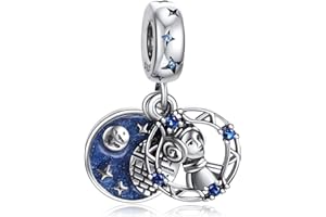 MITSOKU 925 Sterling Silver Charms Collar de pulsera colección navideña de cuentas colgantes peligrosas, lindo encanto animal regalo de niña joyera