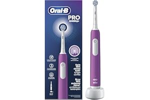 Oral-B Pro Junior Cepillo De Dientes Eléctrico, 1 Mango Morado, 1 Cabezal, Diseñado Por Braun, Apto Para Niños Mayores De 6 Años