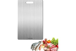 ORTVIAI Titanium Cutting Board, 2025 New Multifunctional Titanium Chopping Board, Pure Titanium Cutting Board Food Grade, for Ensure the Original Taste of the Ingredients