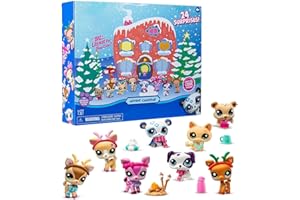 ZHUIYANE Littlest PetShop Advent Calendar 2024 - Lps Advent Calendar 2024, LPS Gen -7 LITT-LEST PET SHOP Toys, 24-Day Pet Shop Christmas Countdown Calendar For Kids, Tweens Ages 4+