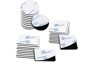 GZYULAN 30 Pezzi Adesivo Muro,Biadesivo Extra Forte,Adesivo Biadesivo Extra Forte,Adesivi per Quadri da Appendere,Biadesivi Potenti,Quadratocerchio e Rettangolo,per Pavimenti,Porte,Plastica,Vetro(Nero)