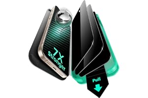 ESR 3 Pack for iPhone 16 Pro Max Privacy Screen Protector, Armorite | 7X Impact Absorption, 9H+ Tempered Glass, Anti-Spy, Easy One-Pull Installation, UltraFit Tray, Full-Coverage Protection