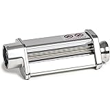 Melchioni Family | Macchina per Tirare la Pasta in Acciaio Inox, Accessorio Impastatrice planetaria 9 litri, acciaio inox