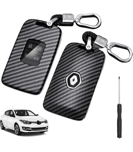Otai Siliconen Autosleutel Hoes met 4 Knoppen Hoes Voor Renault Kadjar Kadjar Koleos Megane Captur Danica 2016-2021: (Blauw