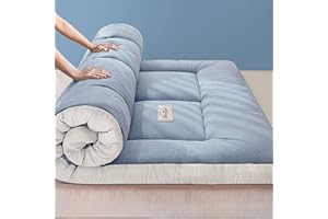FloAPa Japanische Futonmatratze Dicke Basis Tatami Matte Faltbare Gerollte Matratze Weiche Tragbare Gästematratze Student Dorm Schlafmatratze,002,90 * 200CM