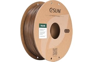 ‎ESUN eSUN PLA+ Filament 1.75mm, PLA+HS Hochgeschwindigkeitsdruck 3D Drucker Filament Maßgenauigkeit +/- 0.03mm, 1KG Spule (2.2 LBS) Speedy PLA Plus Filament für High Speed Drucker,Braun