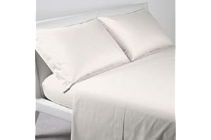 Caleffi - Set Lenzuola Matrimoniale in Cotone | Design Italiano dal 1962 | Confortevole per un Sonno Migliore | Tessuto di Alta Qualità e Duraturo, Panna, Matrimoniale, Cotone.