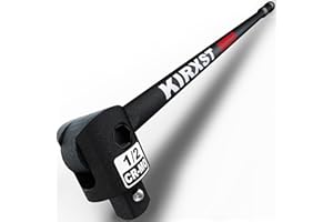 KIRXST Mango Articulado, Llave Articulada 1/2", Barra Articulada 445 mm, Llave Rompedora, Barra Rompedora Extra Resistente, Llave de Vaso Extra Larga