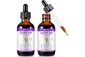 VALAVIE Melatonin For Cats Cat Calming Cat Sleep Aid Cat Melatonin Cat Anxiety Relief Relaxants & Anxiety Relief For Cats Cat Calming Drops 60ml (120ML)