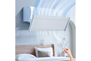 DYBOHF Klimaanlage Windabweiser, Windabweiser für kalte Klimaanlage, Verstellbare Klimaanlage Windabweiser Universal Einziehbare Klimaanlage