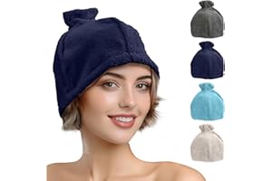 JEMIDI Kapelusz do Sauny dla Mężczyzn i Kobiet - Akcesoria Kąpielowe - Czapki Idealne do Łaźni Parowej - Trzyma Włosy z Dala od Skóry - 100% Bawełna dla Wygodnego Dotyku