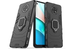 IMIRST Funda Xiaomi Redmi Note 9T, Armor Funda con 360 Anillo Soporte, Anti-Arañazos con Absorción de Choque Resistente Carcasa Protectora para Xiaomi Redmi Note 9T 5G. HB Black