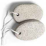 Pietra pomice naturale per piedi 2 PC, Lava Pedicure Tools Rimozione del callo della pelle dura per piedi e mani - Esfoliazio