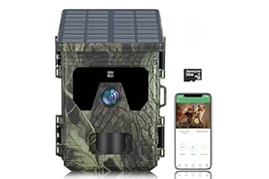 RecorCam Telecamera da caccia solare 4G 2K 30MP Camera da caccia Visione Notturna con App Gratuita Scheda SIM, Video in Tempo Reale, Rilevatore di Movement, 940nm Infrarossi LED, Impermeabile