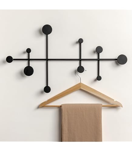 Radius Städtegarderobe Skyline - 19 Haken Wandgarderobe Aus Stahl, 80cm