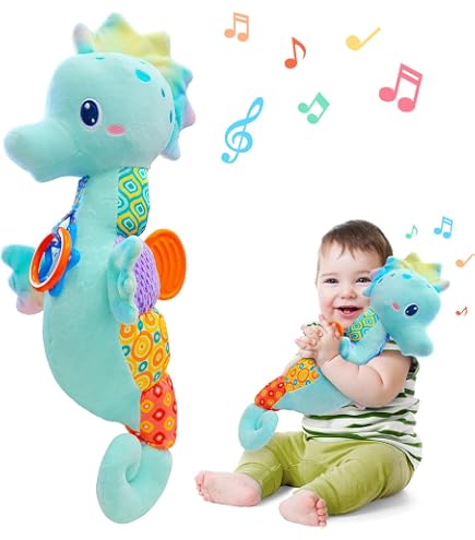 Jouet Bebe 0-3 Mois JoyPlus Jeux Eveil Bebe 6 Mois, Jouet Musical Hochet Bébé 6 12 Girafe Musicale