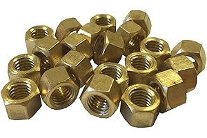 SMARTHOME 8 x Brass Exhaust Imperial Manifold Nuts 5/16" UNF High Temperature