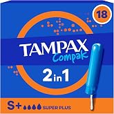 Tampax Tampon Compak Super Plus, 18 Adet