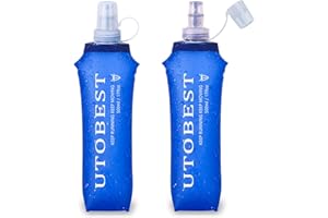 UTOBEST Soft Flask TPU, Collapsible Running Water Bottles BPA Free, Hydration Bottles for Hiking Cycling Climbing Marathon, UTR203