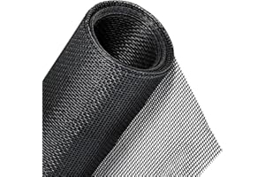 Jinhuaxin Tela Mosquitera 120 X 250 CM, Hecho de Fibra de Vidrio, Para Puerta de Balcón, Sala de Estar, Tragaluz, Ventana de Piso a Techo, Malla Mosquitera para Puerta y Ventana, Negro