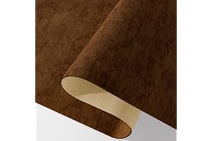 Decotalk Carta da Parati Velluto Marrone 40X300cm Vintage Pellicola Adesiva Marrone Adesiva Per Mobili Carta Pellicole Decorativa Scatola Di Gioielli Pellicola AutoaDesiva Per Soggiorno