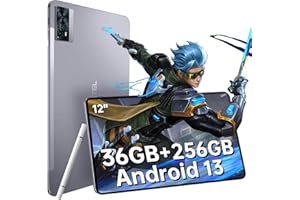 OUKITEL OT5 - Tablet 12 cali 36 GB RAM + 256 GB ROM (2 TB TF), Android 13, Helio G99, 2K, Bateria 11000 mAh, 4G LTE + 5G WiFi, Aparat 16 MP + 8 MP, Dual SIM/GPS/Face ID/OTG/BT5.2