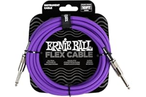 Ernie Ball Flex Cavo per strumenti, dritto / dritto, 3m, colore viola